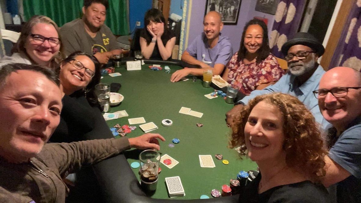 A poker reunion in California